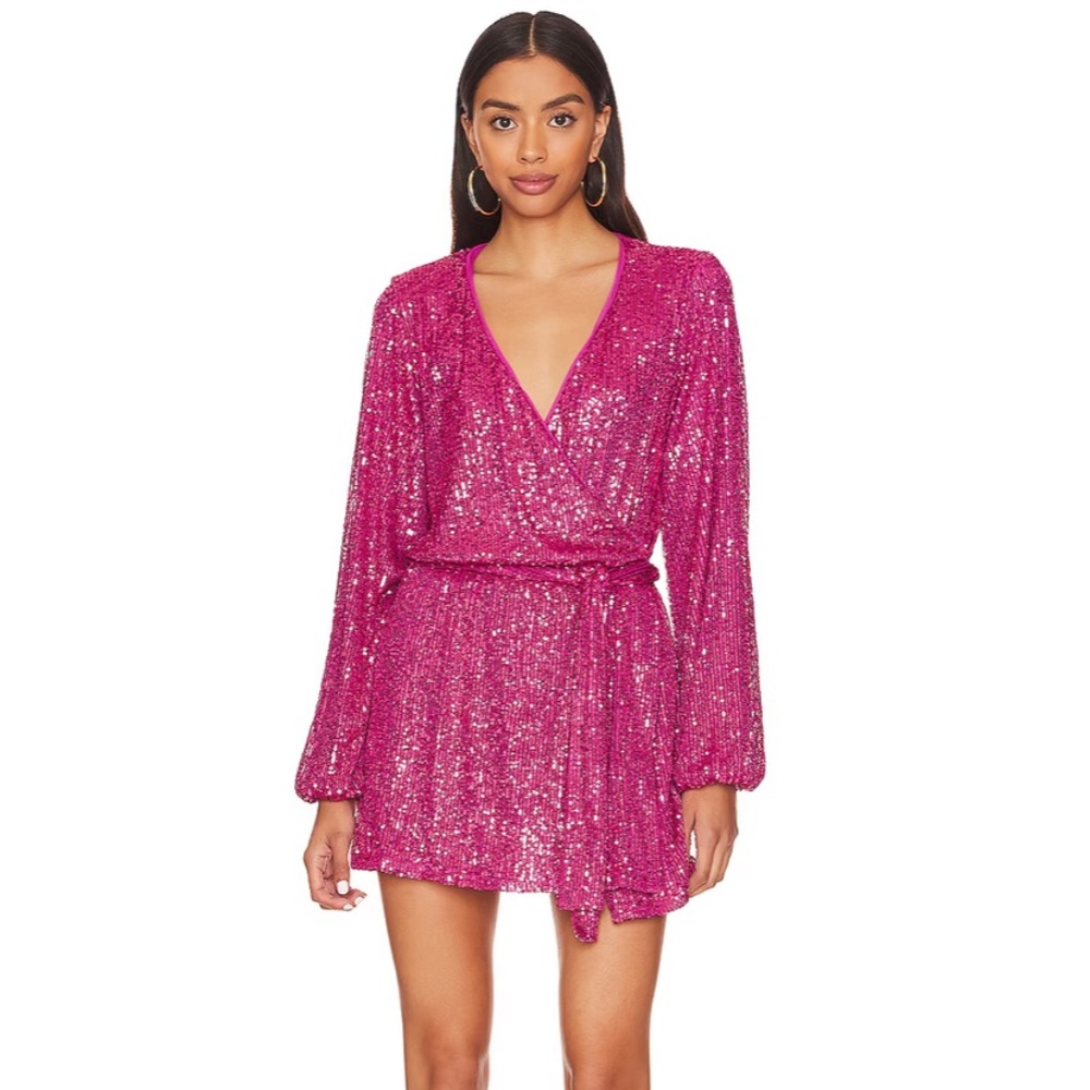 Free people size medium, pink, sequin romper